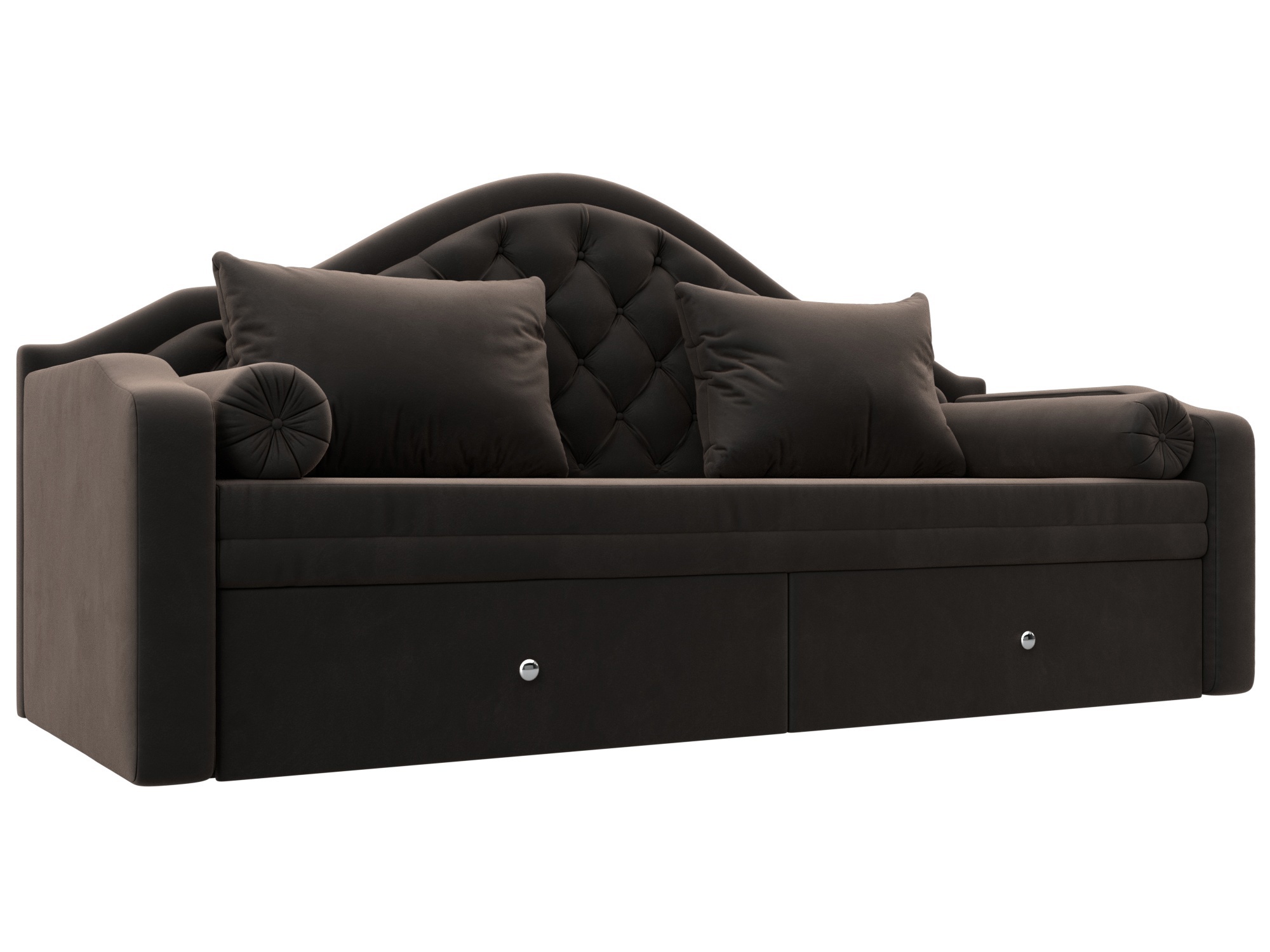 Изображение товара Диван детский Сойер с выкатной системой трансформации коричневый