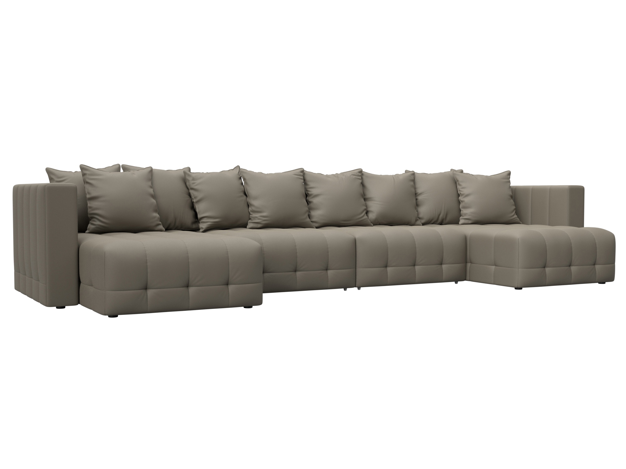 Изображение товара П-образный диван Лига-052 НПБ Лонг с механизмом еврокнижка, бежевый