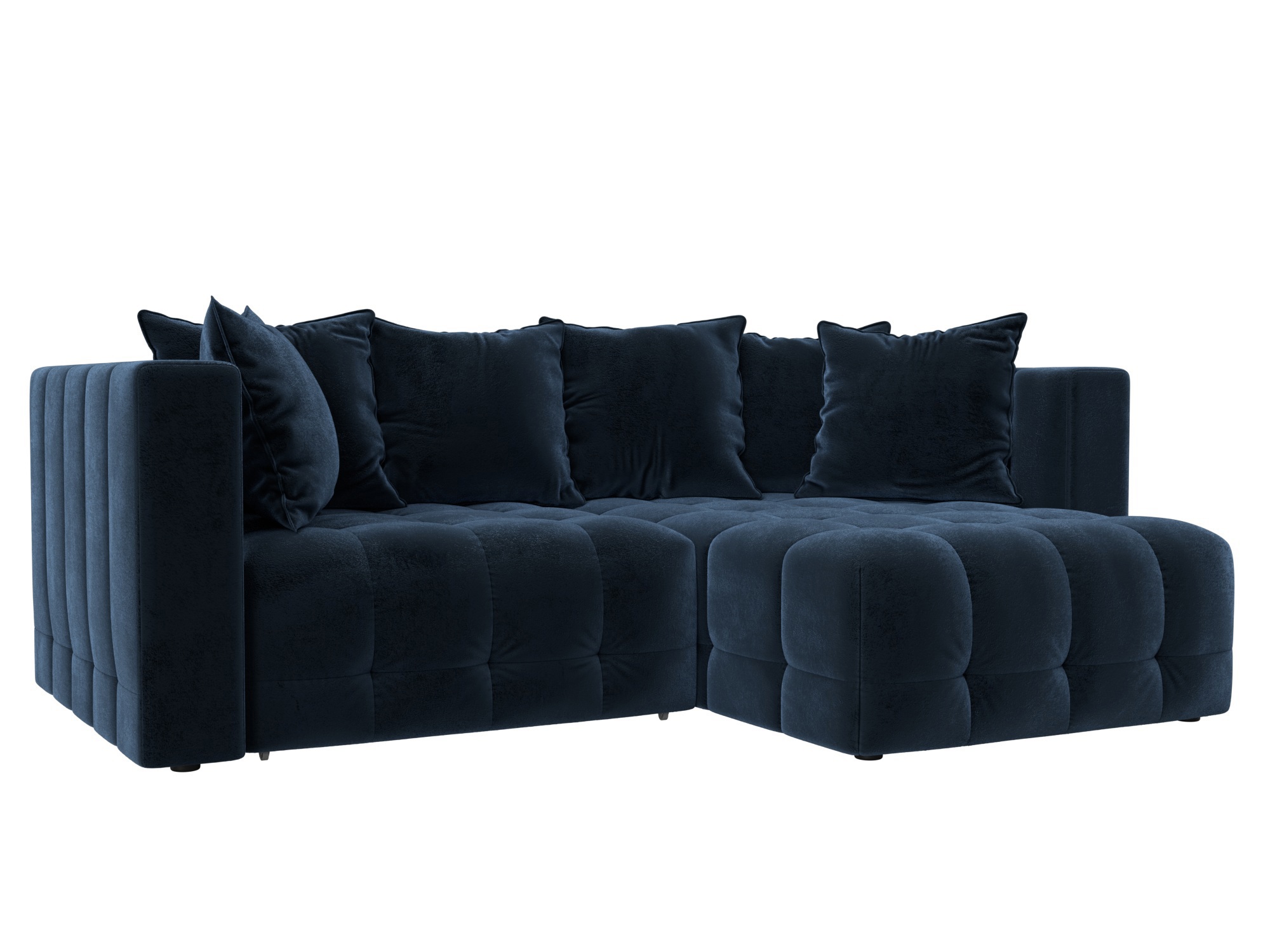 Изображение товара Угловой диван Лига-052 НПБ в тканевом исполнении цвет tower 13 синий Изображение товара Угловой диван Лига-052 НПБ в тканевом исполнении цвет tower 13 синий