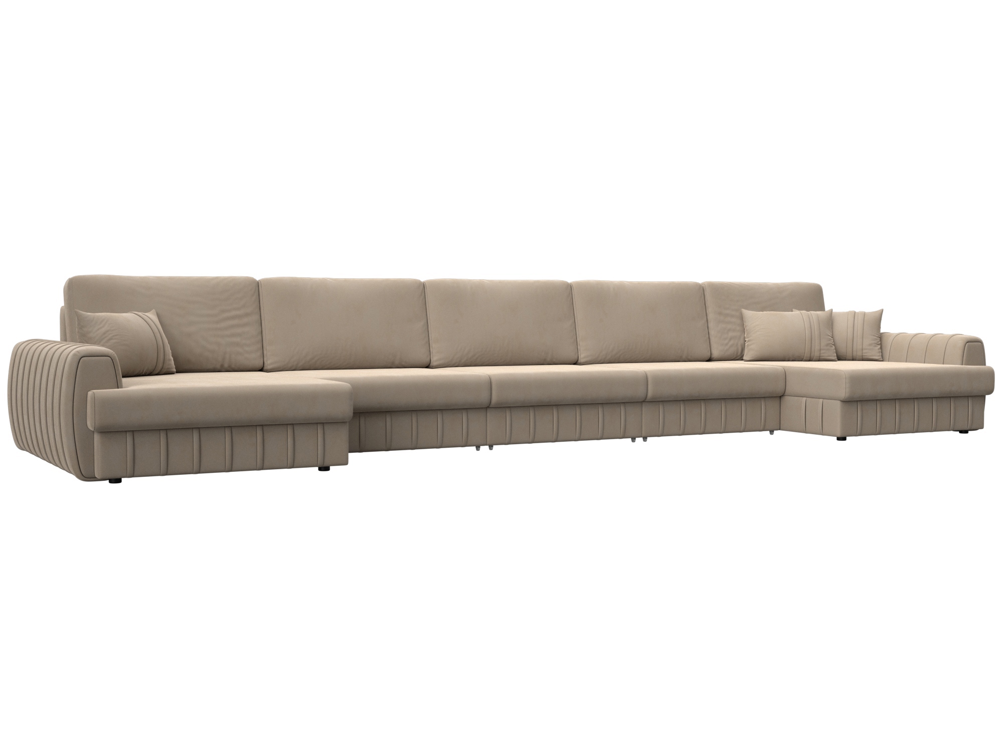 Изображение товара П-образный диван Лига-057 НПБ МегаЛонг с ящиками и подлокотниками