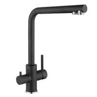 Изображение товара Смеситель для кухни Osgard Luzza высота 34.9 см нержавеющая сталь цвет черный
