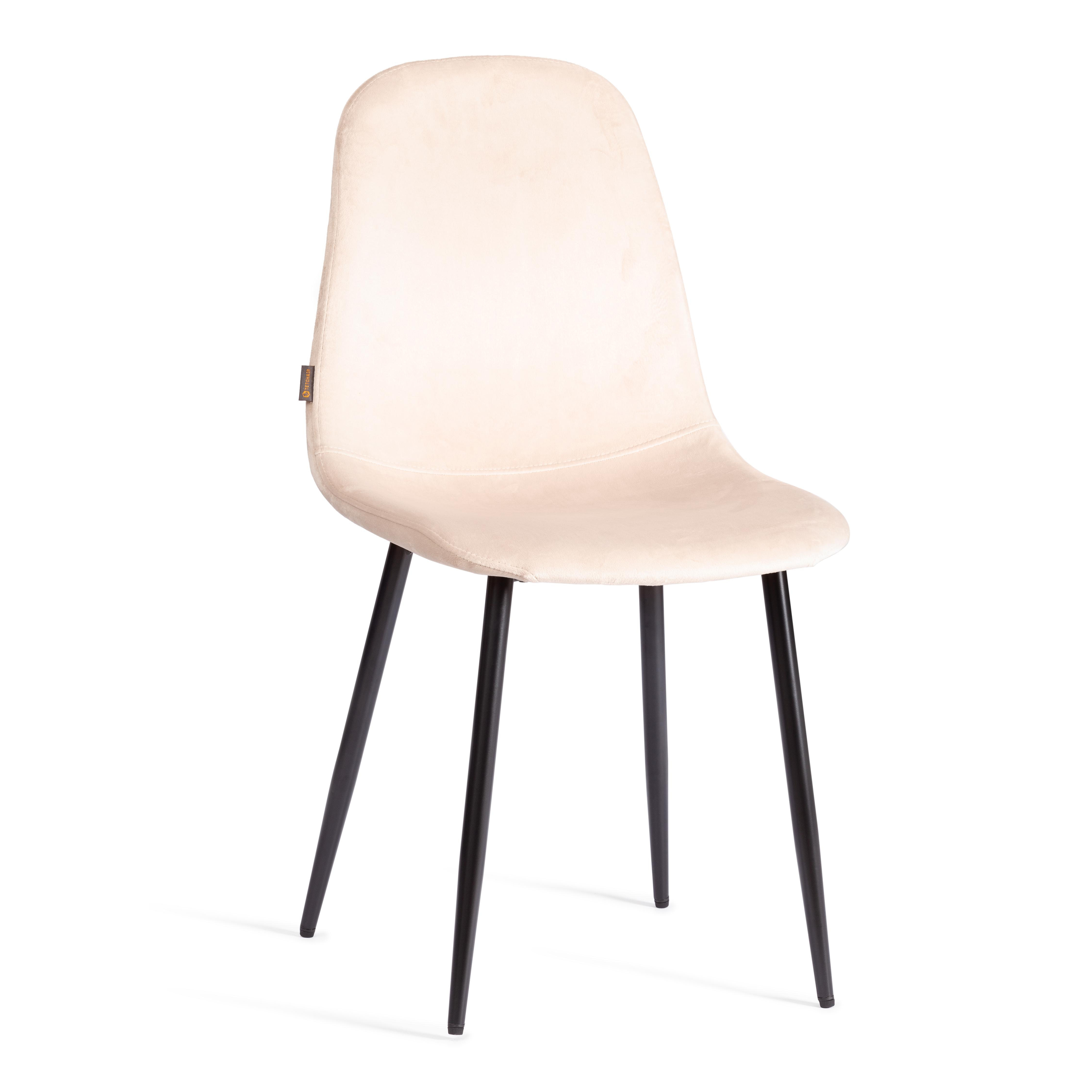 Изображение товара Кухонный стул Tetchair Breeze из велюра, современный дизайн, черные ножки Изображение товара Кухонный стул Tetchair Breeze из велюра, современный дизайн, черные ножки