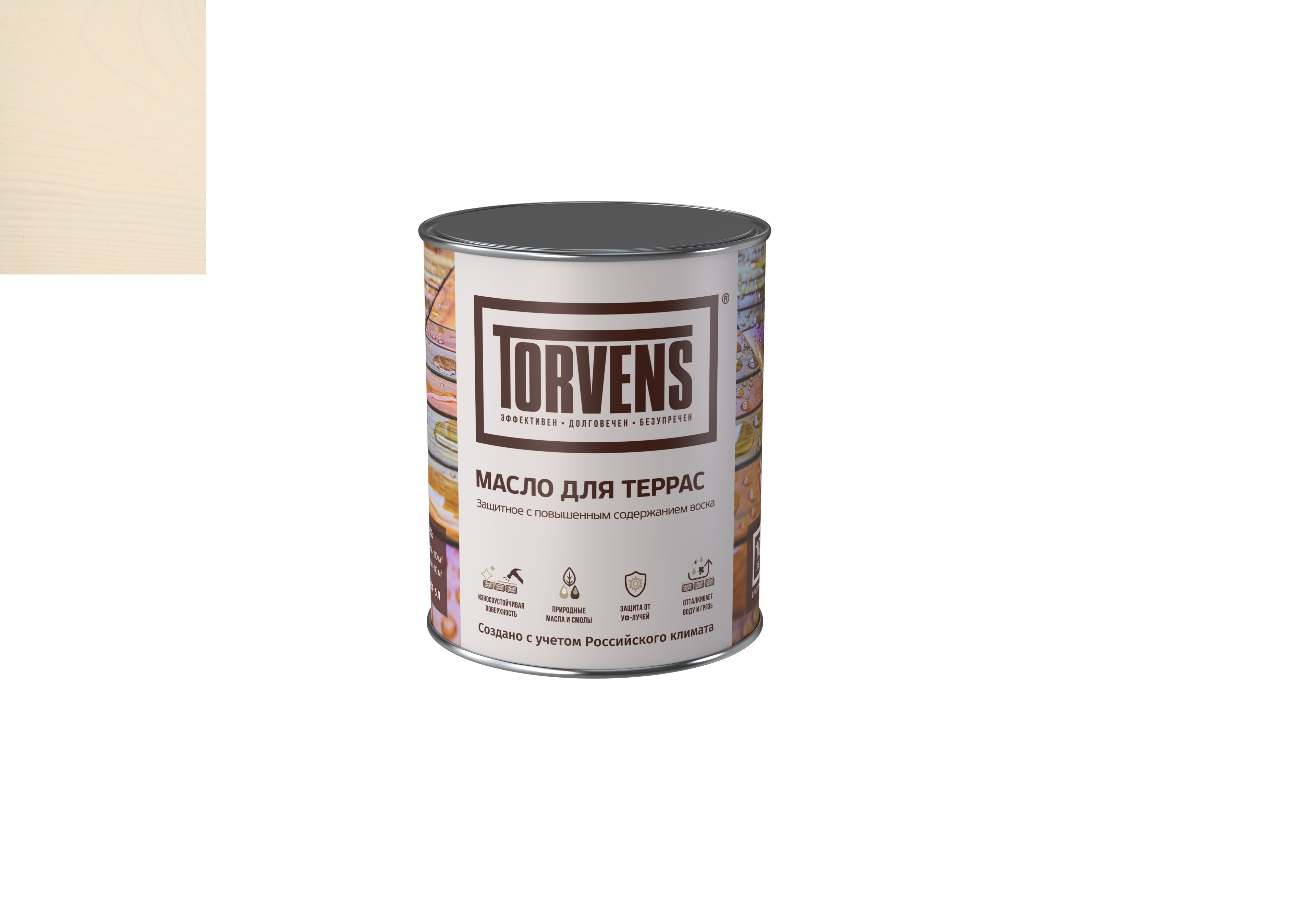 Изображение товара Масло Torvens для дерева для террас цвет пшеничный 5л
