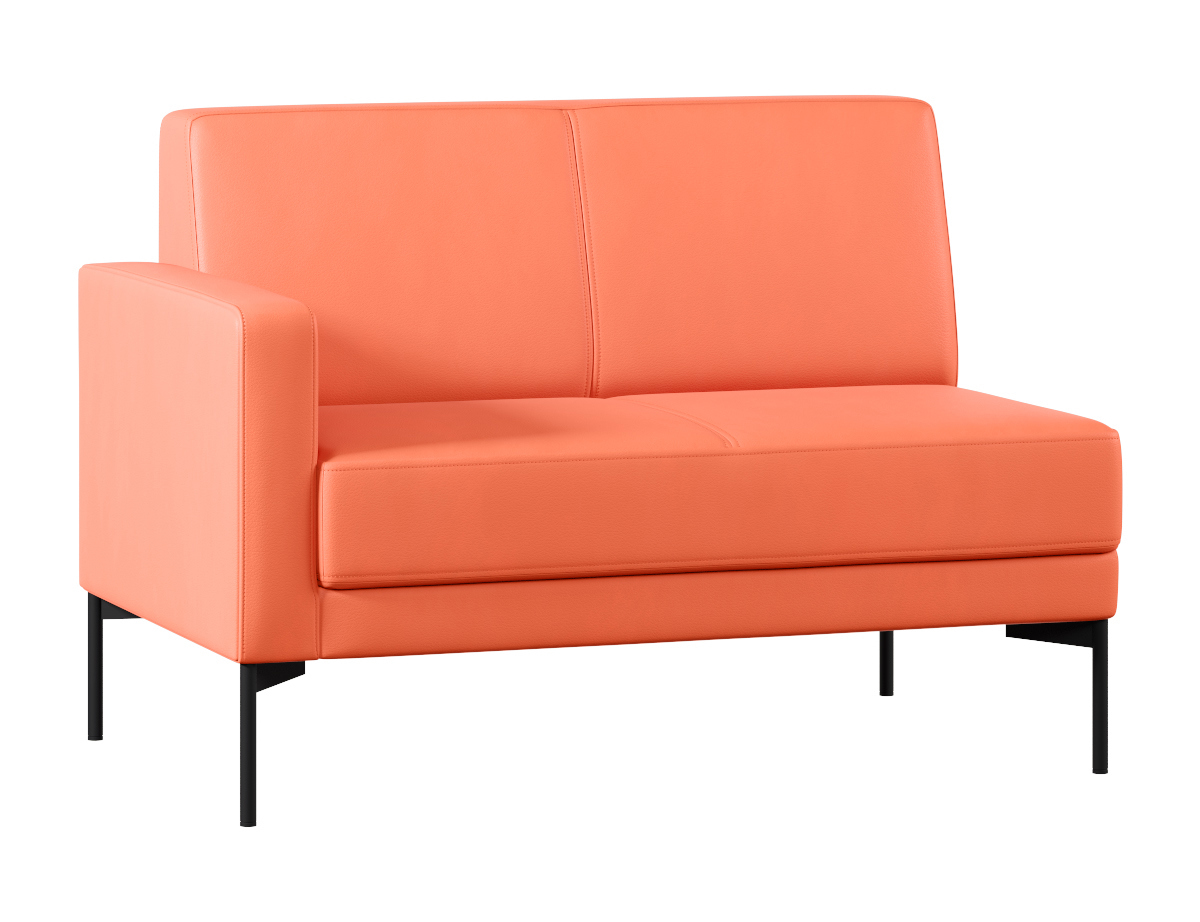 Изображение товара Диван модульный Проектика 80x84x80 см эко-кожа цвет оранжевый