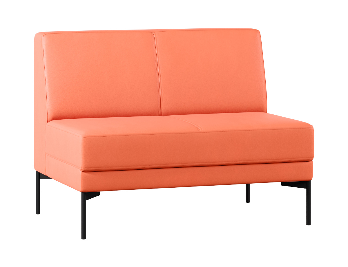 Изображение товара Диван модульный Проектика Статус 118x84x80 см эко-кожа цвет оранжевый Изображение товара Диван модульный Проектика Статус 118x84x80 см эко-кожа цвет оранжевый