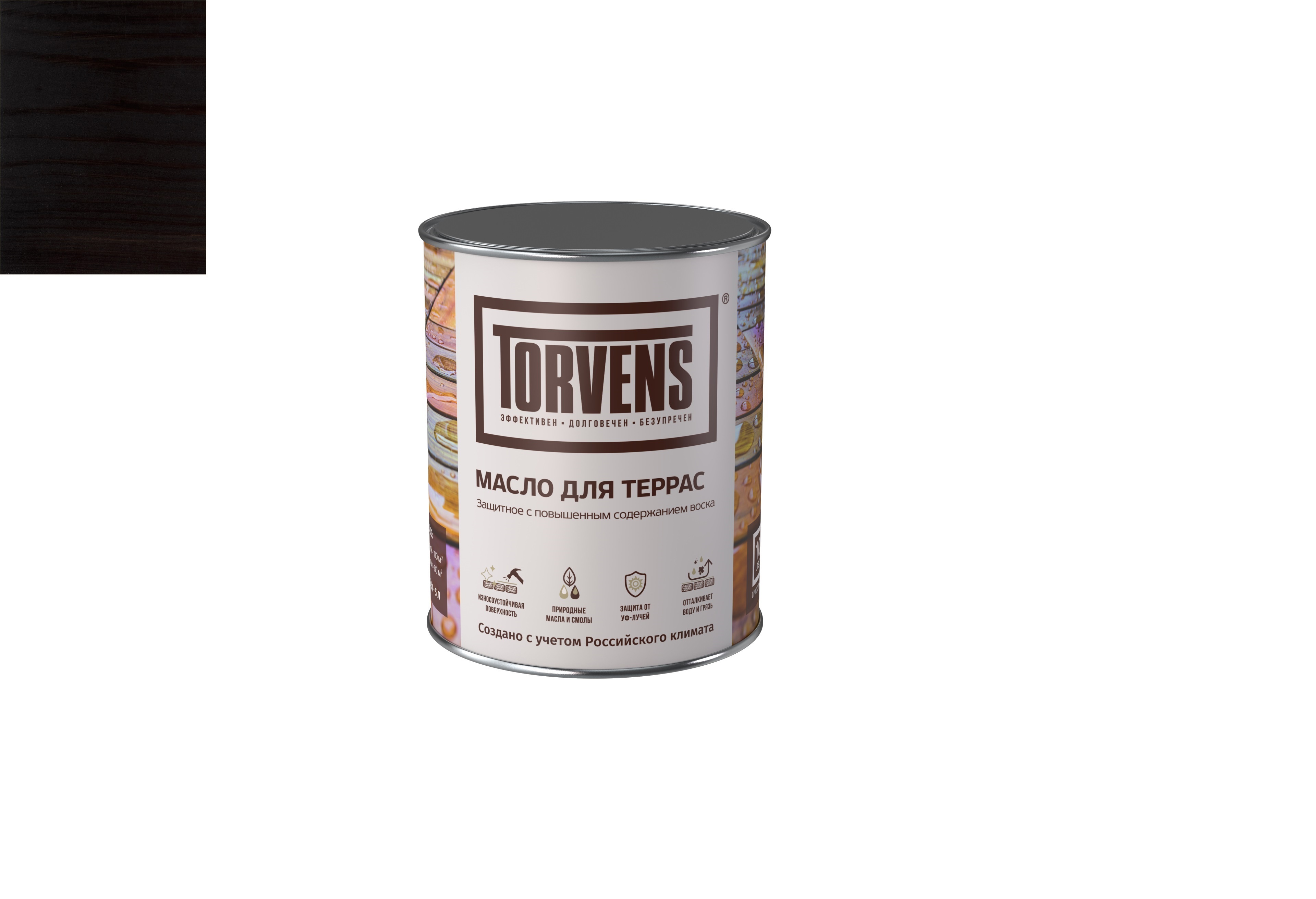 Изображение товара Масло Torvens для дерева для террас цвет черный 5л