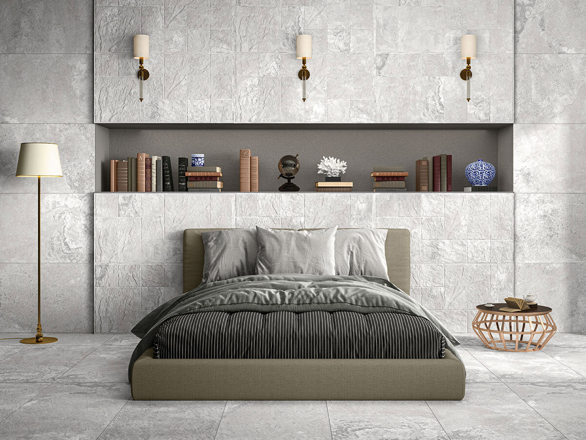 Изображение товара Керамогранит Kerald Emporio 60x120 светло-серый с рельефом