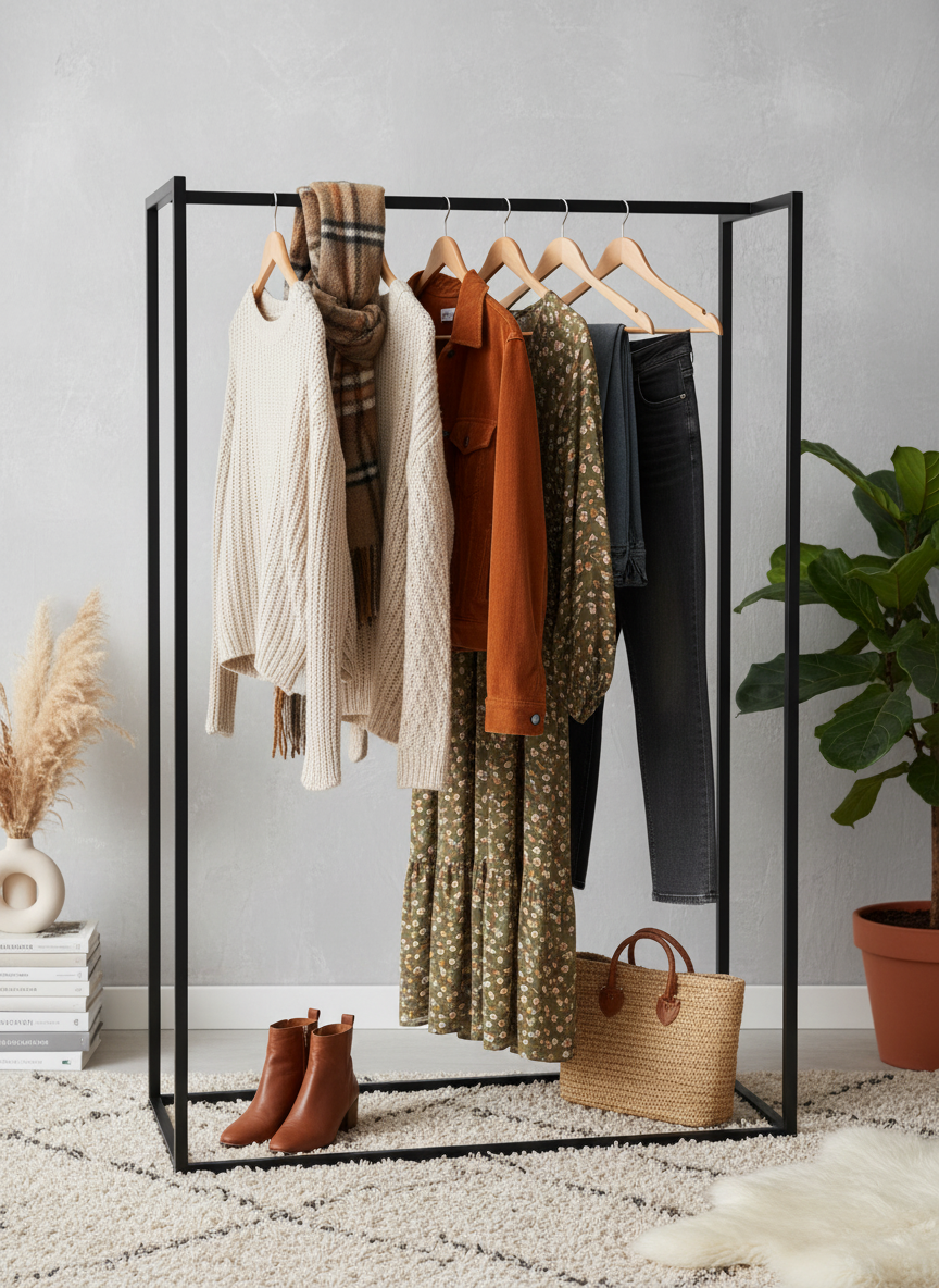 Изображение товара Вешалка напольная Grostat home Berta 120x150 см черный металл