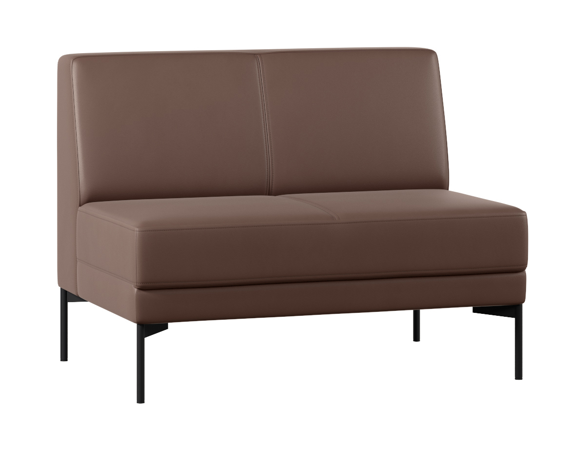 Изображение товара Диван модульный ПРОЕКТИКА Статус 2 места на эко-коже коричневый Изображение товара Диван модульный ПРОЕКТИКА Статус 2 места на эко-коже коричневый