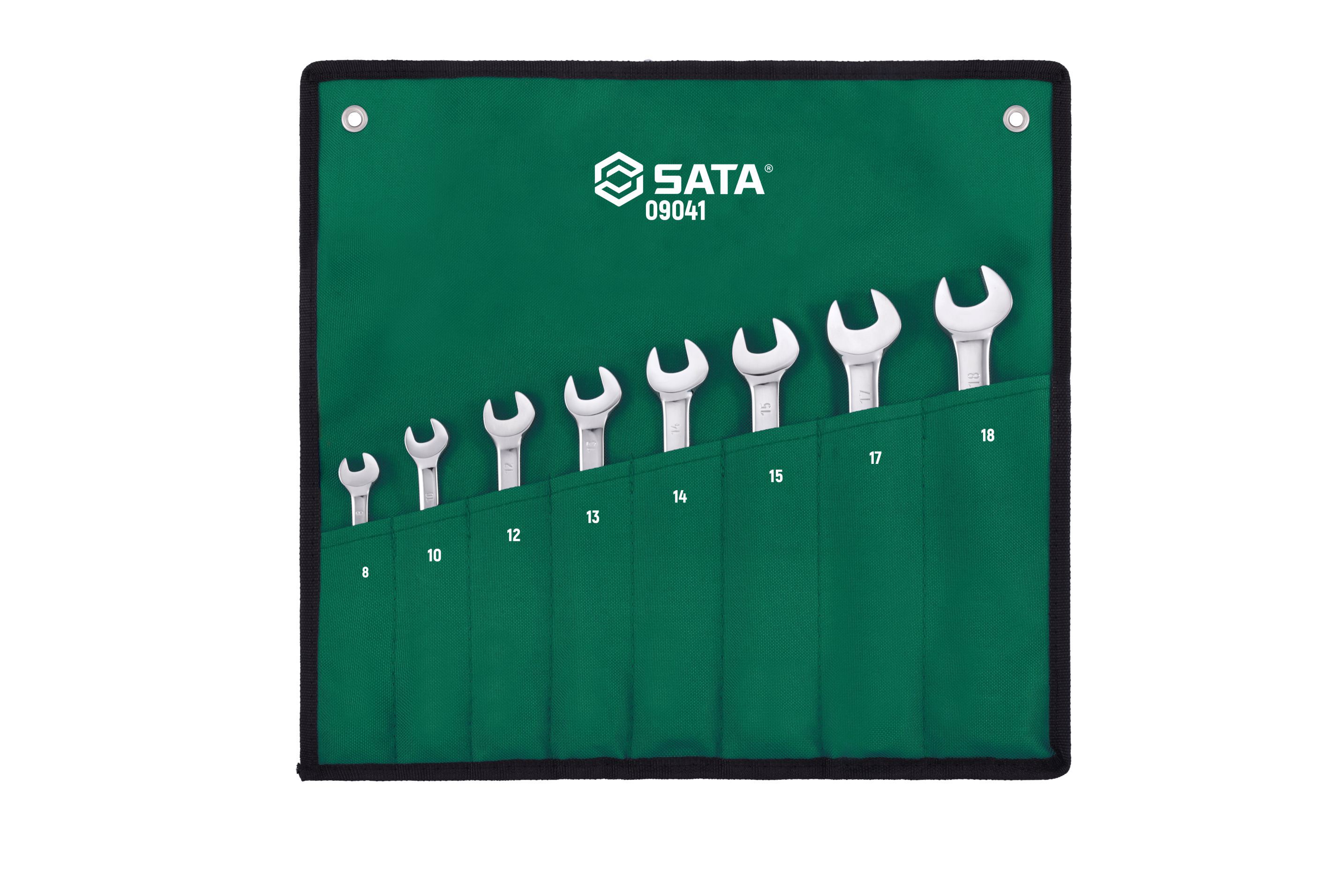 Изображение товара Набор ключей комбинированных Sata 09041 8-18 мм, 8 шт