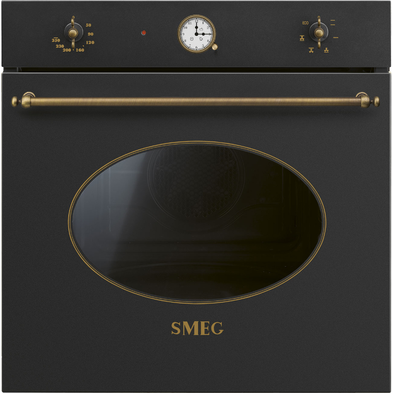 Изображение товара Встраиваемый духовой шкаф Smeg SF68C1AO 59.7x59.2x54.8 см цвет черный, латунный