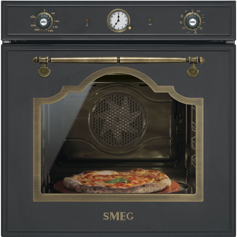 Изображение товара Встраиваемый духовой шкаф Smeg SFP750AOPZ 59.7x59.2x54.8 см цвет черный, латунный Изображение товара Встраиваемый духовой шкаф Smeg SFP750AOPZ 59.7x59.2x54.8 см цвет черный, латунный