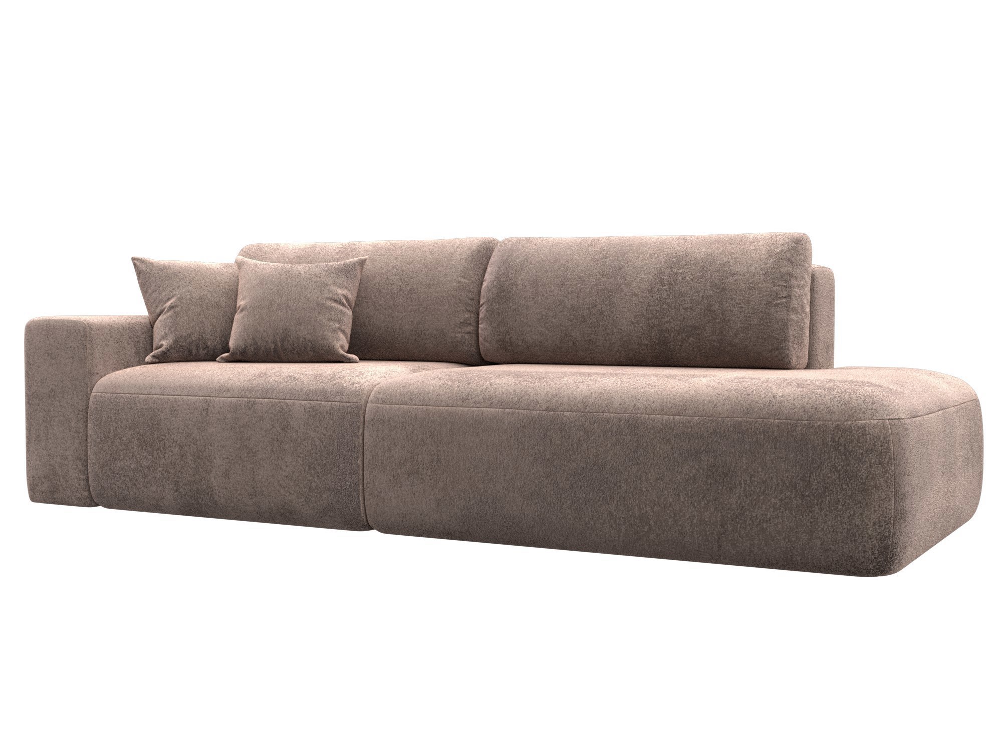 Изображение товара Диван раскладной Лига-036 НПБ Модерн с механизмом Еврокнижка в бежевом велюре Россия