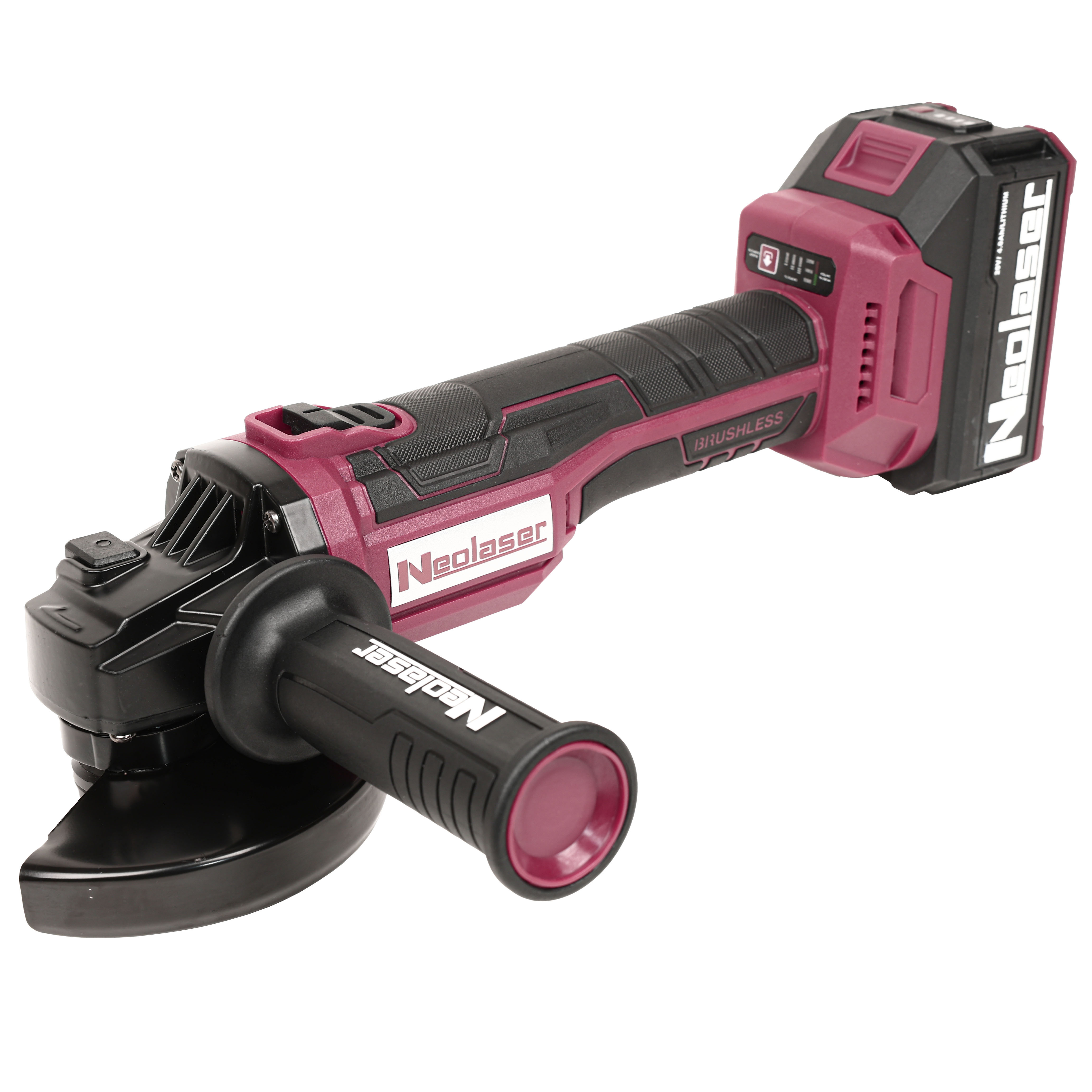 Изображение товара УШМ аккумуляторная Neolaser NAG125ACCUM2, 20 В Li-ion 2x4 Ач, 125 мм
