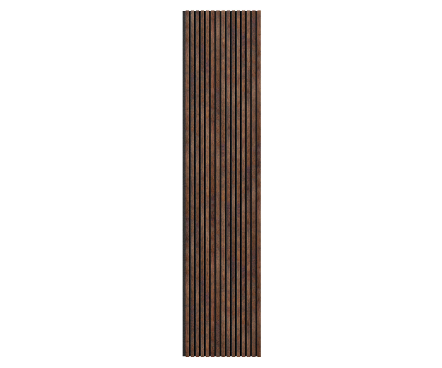 Изображение товара Акустическая панель Cosca décor Черный войлок 2750x600x19мм 1.65м² цвет дуб барон темный