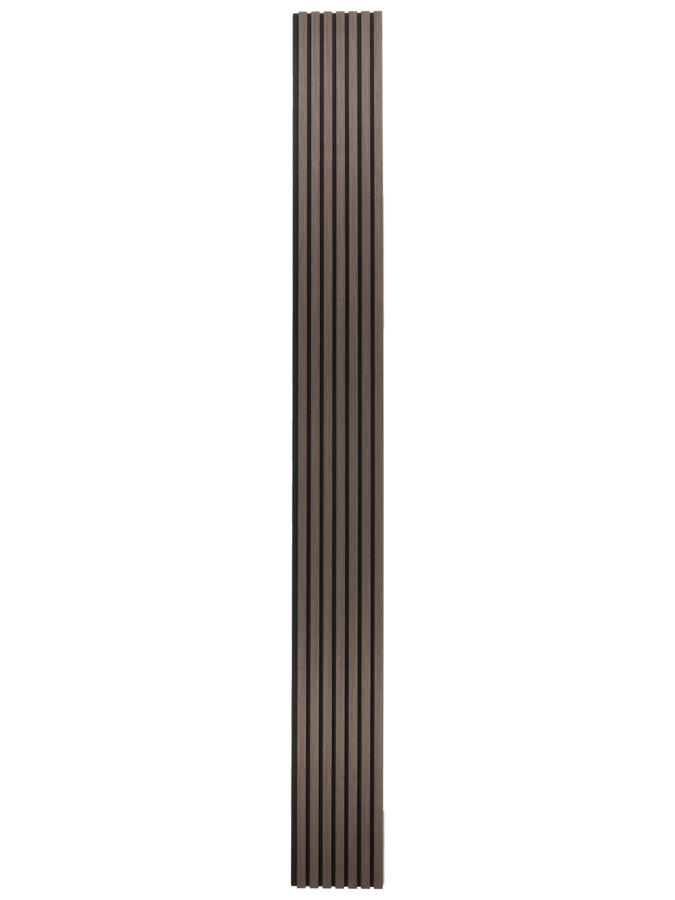 Изображение товара Акустическая панель Cosca décor Черный войлок 2750x280x14мм 1.54м² цвет дуб мокко