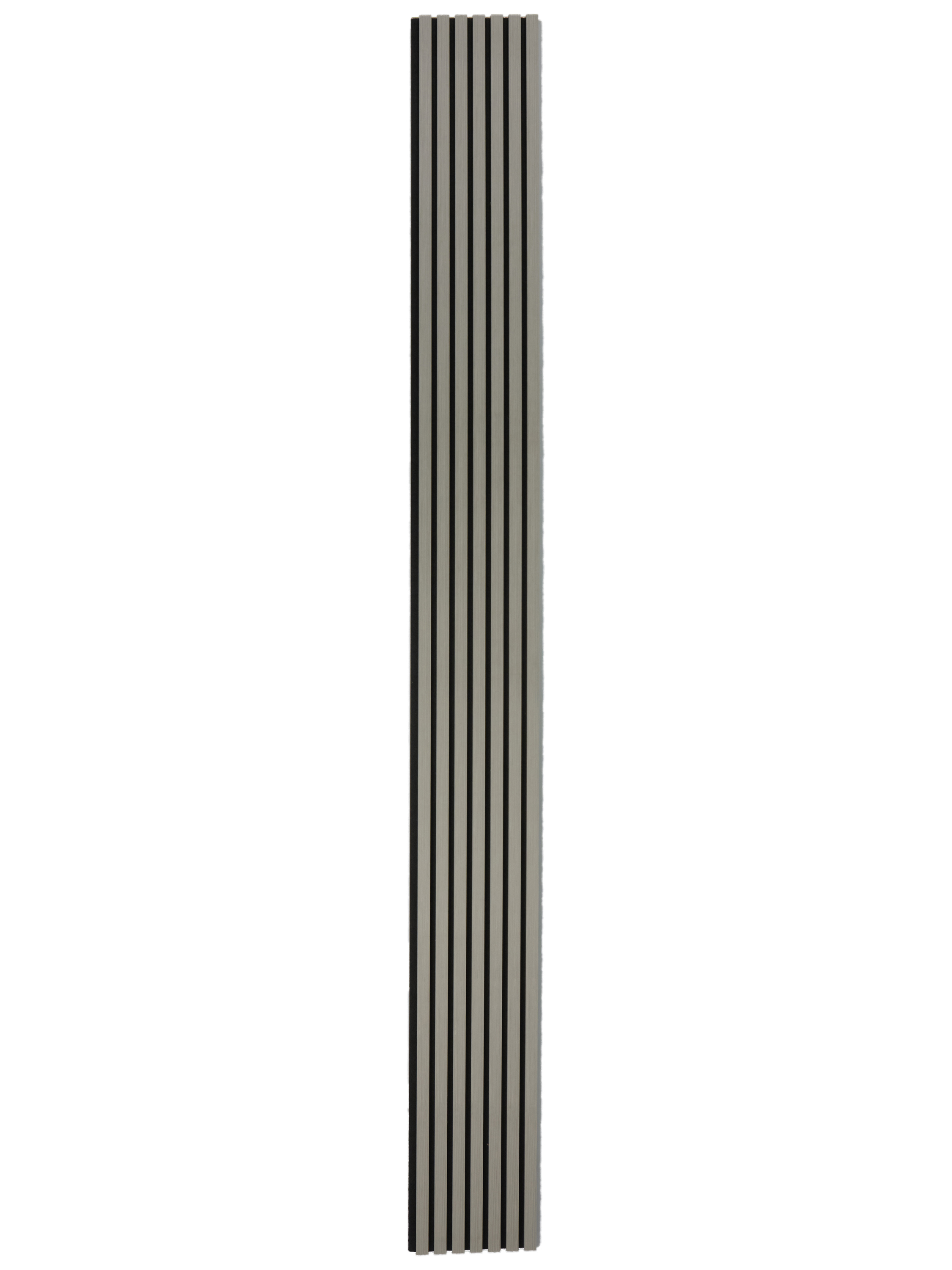 Изображение товара Акустическая панель Cosca décor Черный войлок 2750x280x14мм 1.54м² цвет дуб шёлк серый Изображение товара Акустическая панель Cosca décor Черный войлок 2750x280x14мм 1.54м² цвет дуб шёлк серый