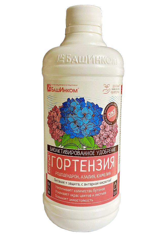Изображение товара Удобрение для гортензий Башинком Богатый 0. 5 л - универсальное жидкое питание растений