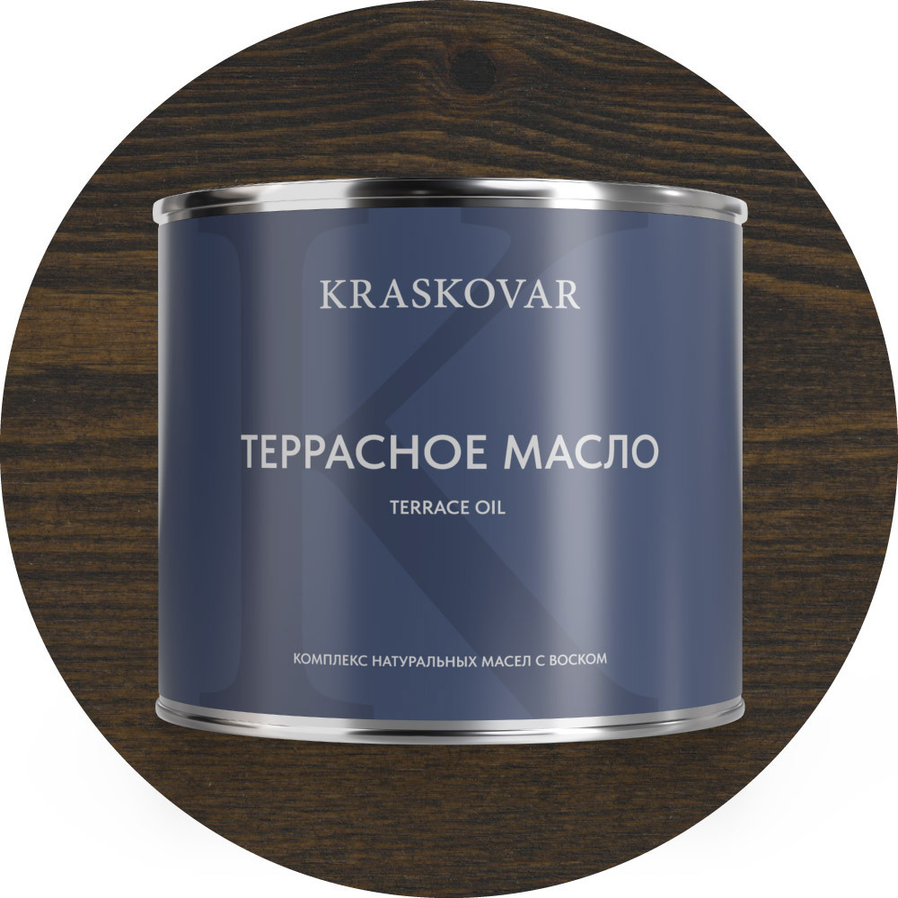 Изображение товара Масло террасное Kraskovar цвет эбен 2.2л