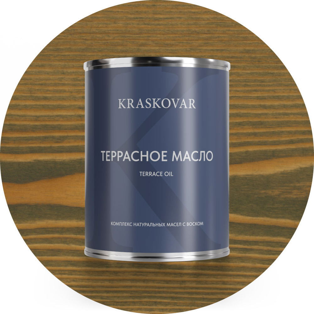 Изображение товара Масло террасное Kraskovar цвет бамбук 0.75л