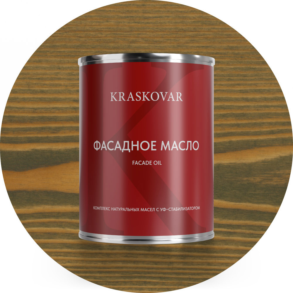 Изображение товара Масло фасадное Kraskovar цвет бамбук 0.75л