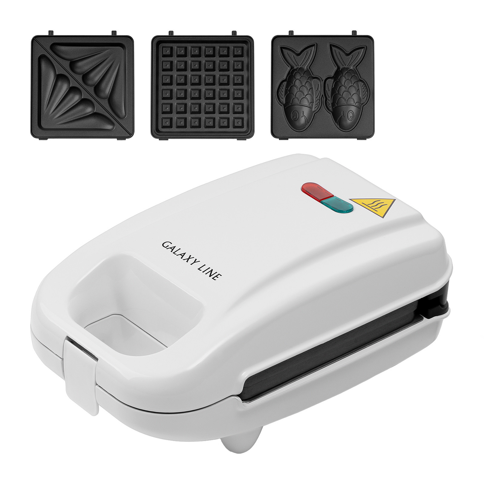 Изображение товара Вафельница Galaxy Line GL2971 цвет белый Изображение товара Вафельница Galaxy Line GL2971 цвет белый