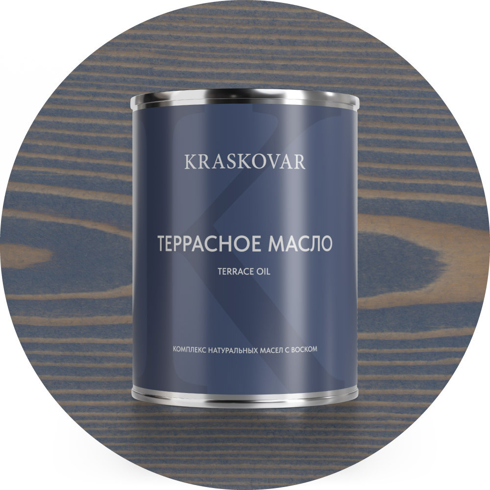 Изображение товара Масло террасное Kraskovar цвет джинсовый 0.75л