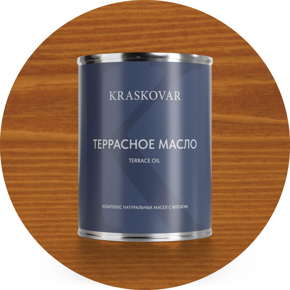 Изображение товара Масло террасное Kraskovar цвет осенний клен 0.75л