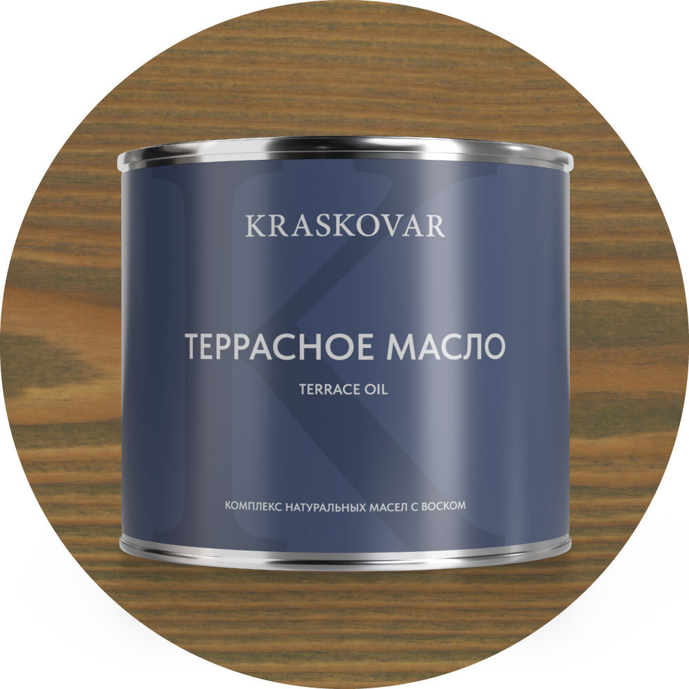 Изображение товара Масло террасное Kraskovar цвет серый 2.2л