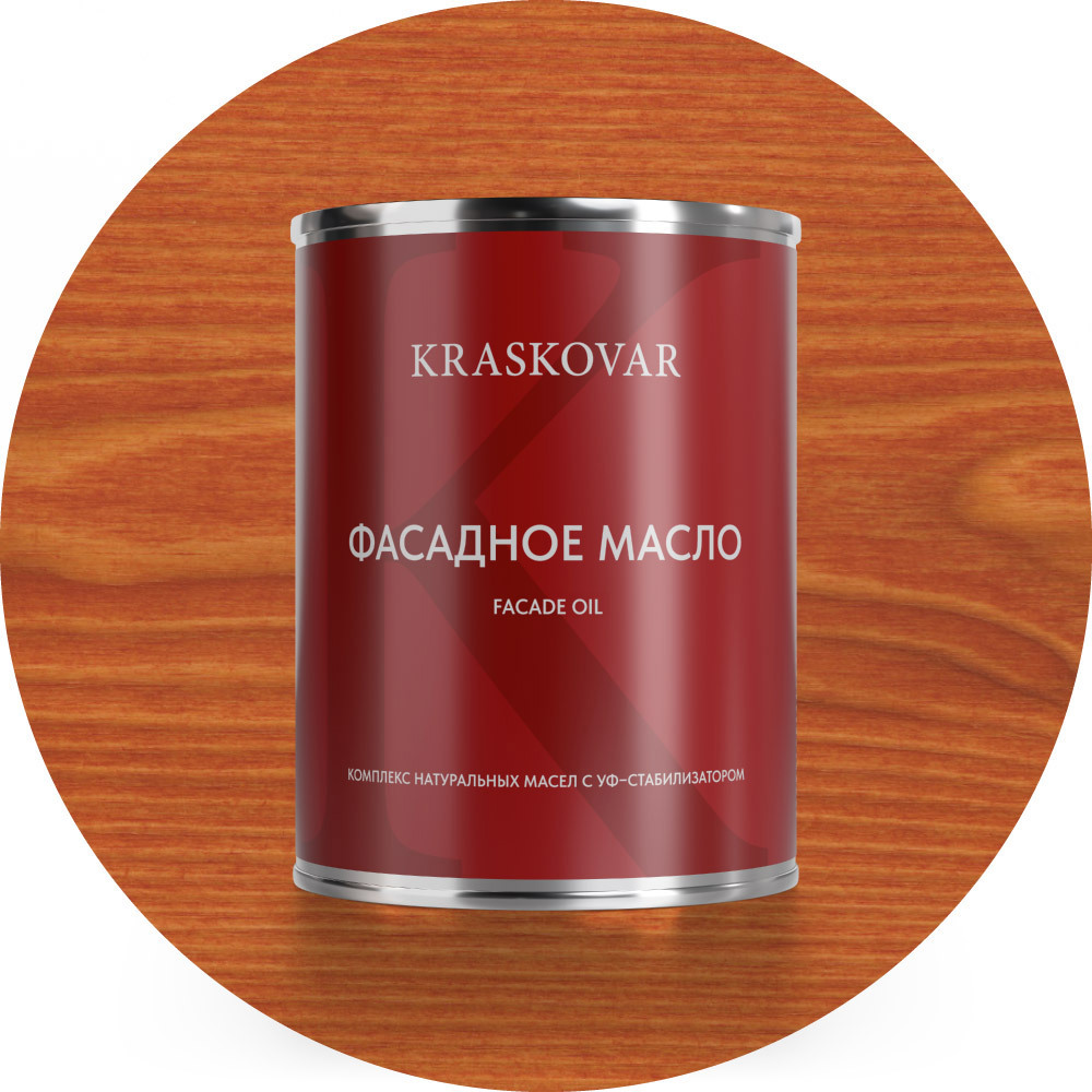 Изображение товара Масло фасадное Kraskovar цвет лиственница 0.75л