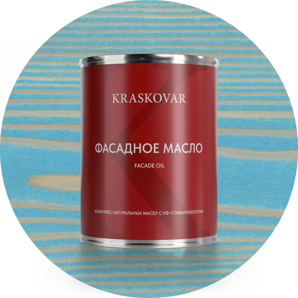 Изображение товара Масло фасадное Kraskovar Волна 0.75л для защиты древесины