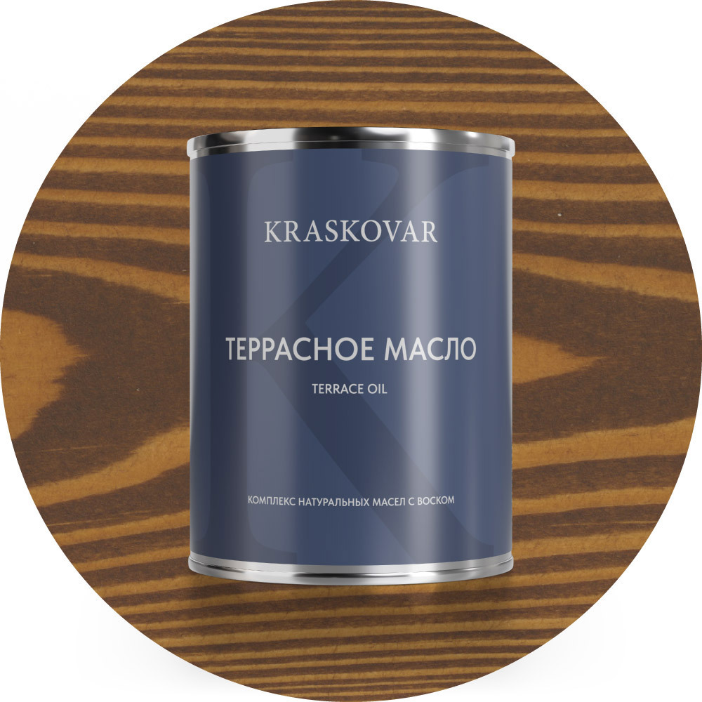 Изображение товара Масло террасное Kraskovar Можжевельник 0.75л для наружных и внутренних работ