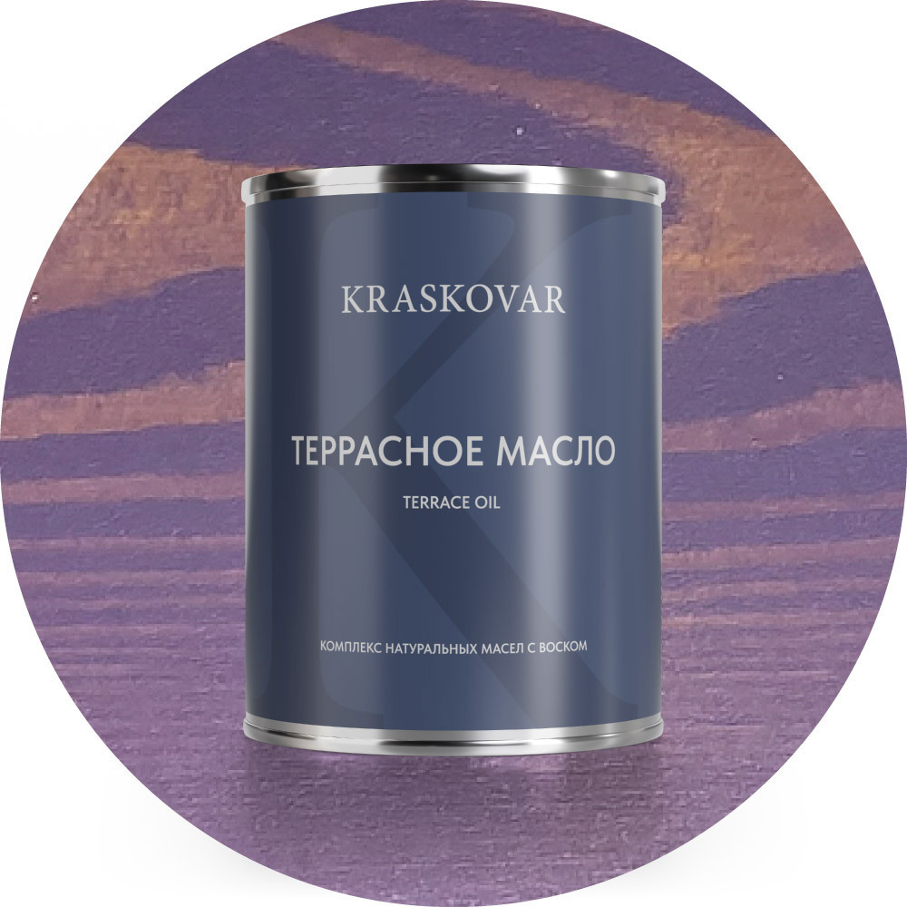 Изображение товара Масло террасное Kraskovar цвет лаванда 0.75л