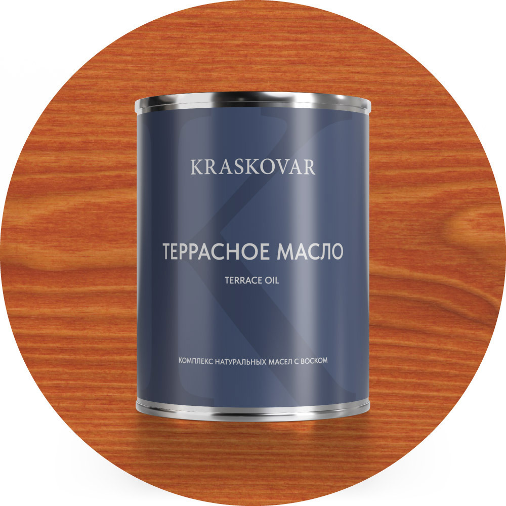 Изображение товара Масло террасное Kraskovar цвет лиственница 0.75л