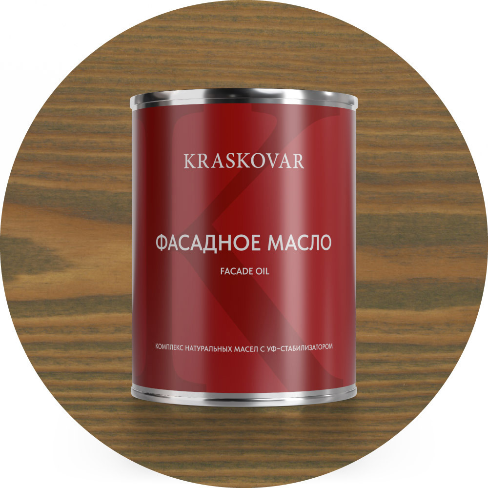 Изображение товара Масло фасадное Kraskovar цвет серый 0.75л
