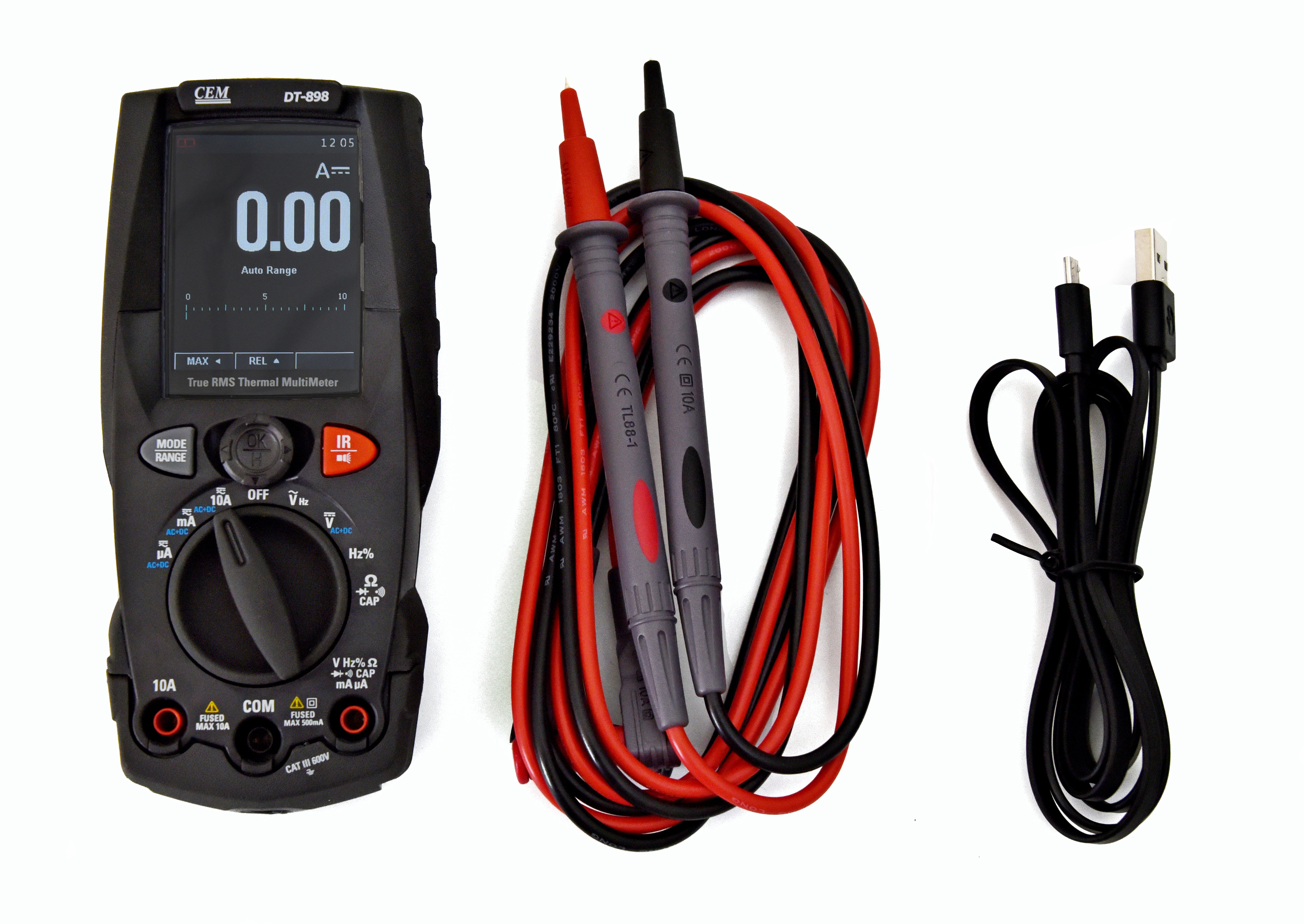 Изображение товара Профессиональный мультиметр с тепловизором СЕМ DT-898 цифровой прибор Изображение товара Профессиональный мультиметр с тепловизором СЕМ DT-898 цифровой прибор