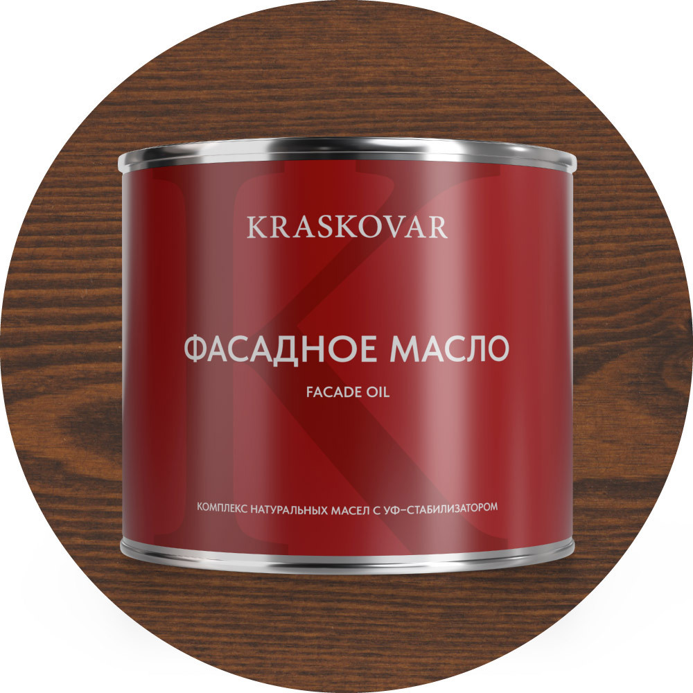 Изображение товара Масло фасадное Kraskovar цвет миндаль 2.2л