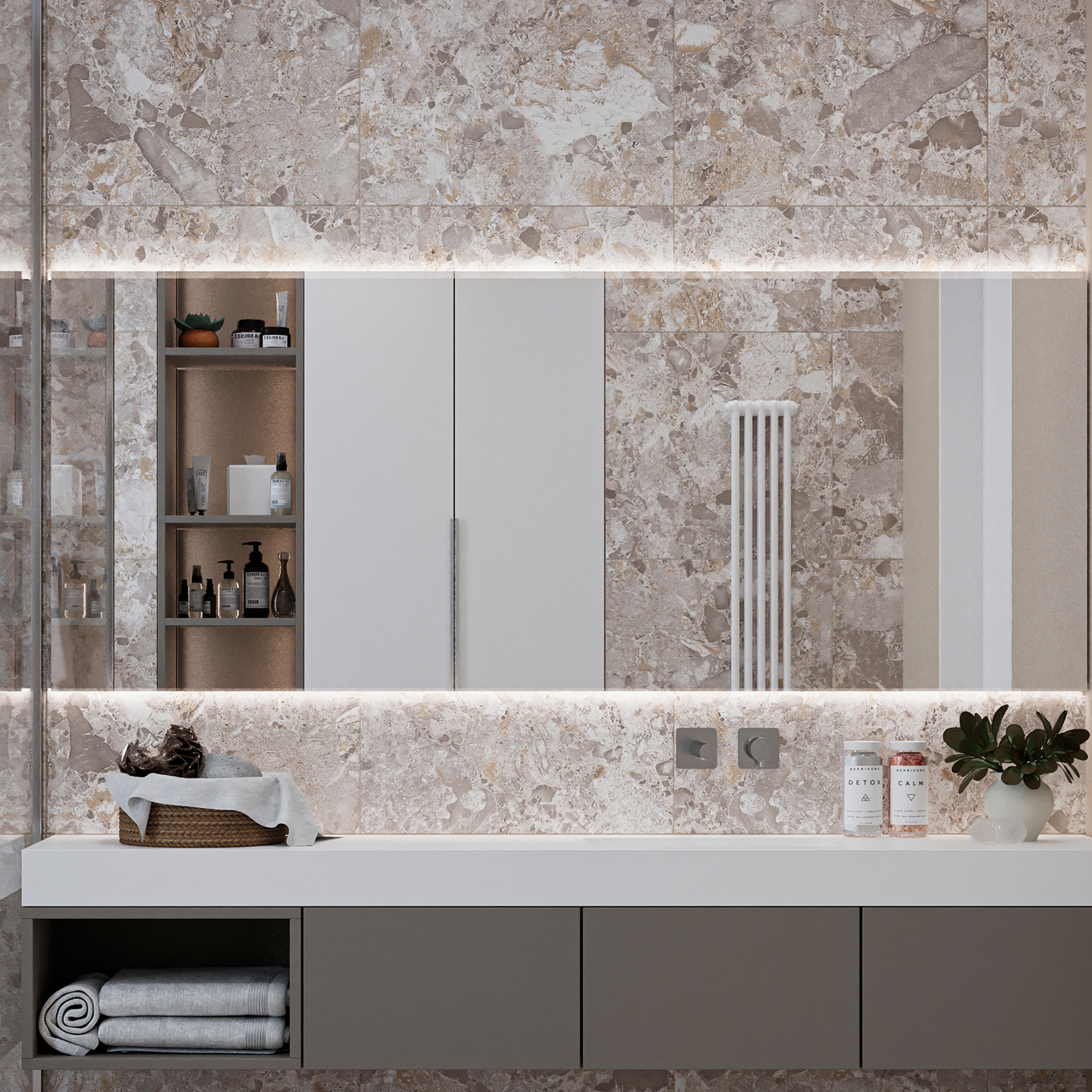 Изображение товара Глазурованный керамогранит Abgres Terrazzo 60x60 см 1.44 м² матовый цвет бежевый Изображение товара Глазурованный керамогранит Abgres Terrazzo 60x60 см 1.44 м² матовый цвет бежевый