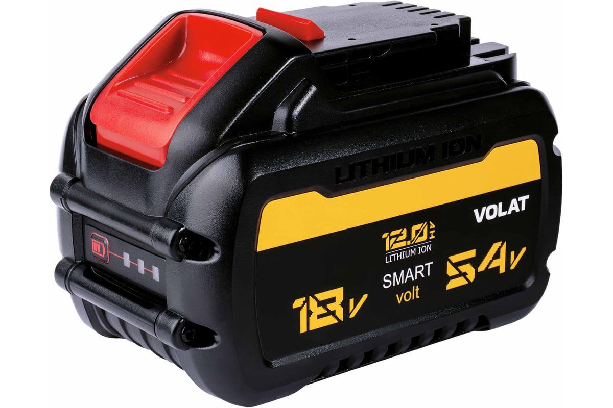 Изображение товара Аккумулятор Volat DEW-DCB606, 18 В Li-Ion 12 Ач Изображение товара Аккумулятор Volat DEW-DCB606, 18 В Li-Ion 12 Ач
