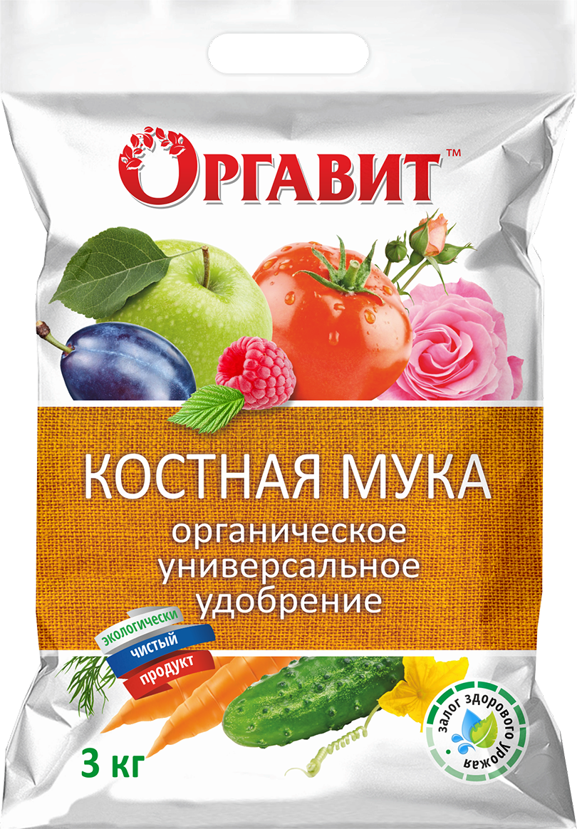 Изображение товара Удобрение Оргавит Костная мука 3 кг Изображение товара Удобрение Оргавит Костная мука 3 кг