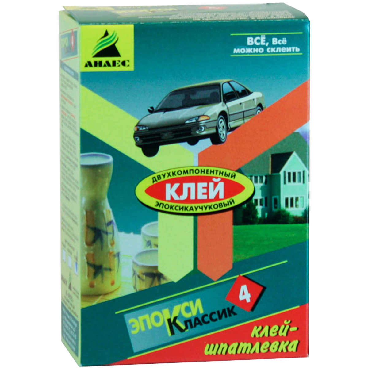 Изображение товара Клей-шпатлевка АНЛЕС ЭпоксиКлассик двухкомпонентный 150 г прозрачный