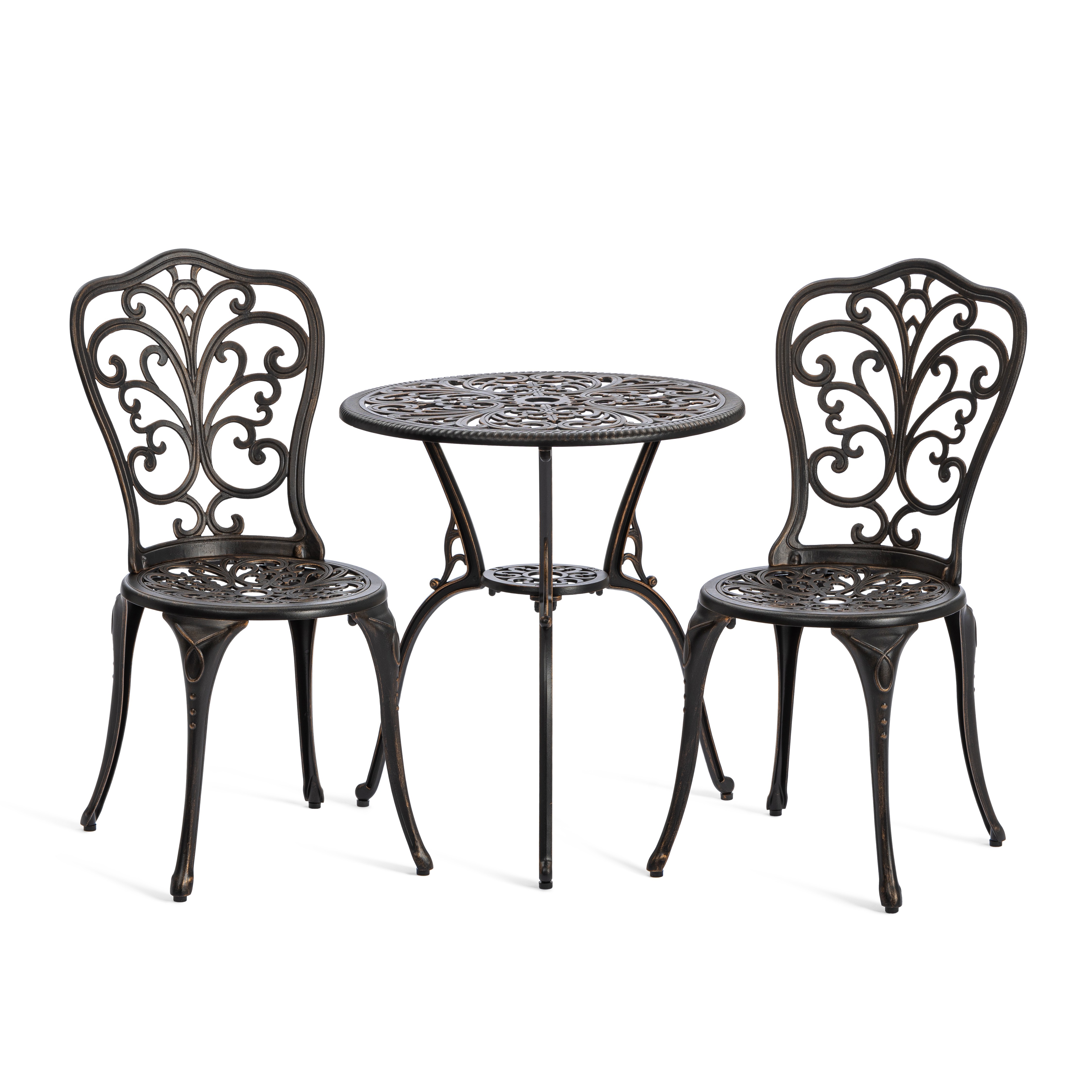 Изображение товара Набор садовой мебели Tetchair Romance алюминий бронзовый 2 стула стол