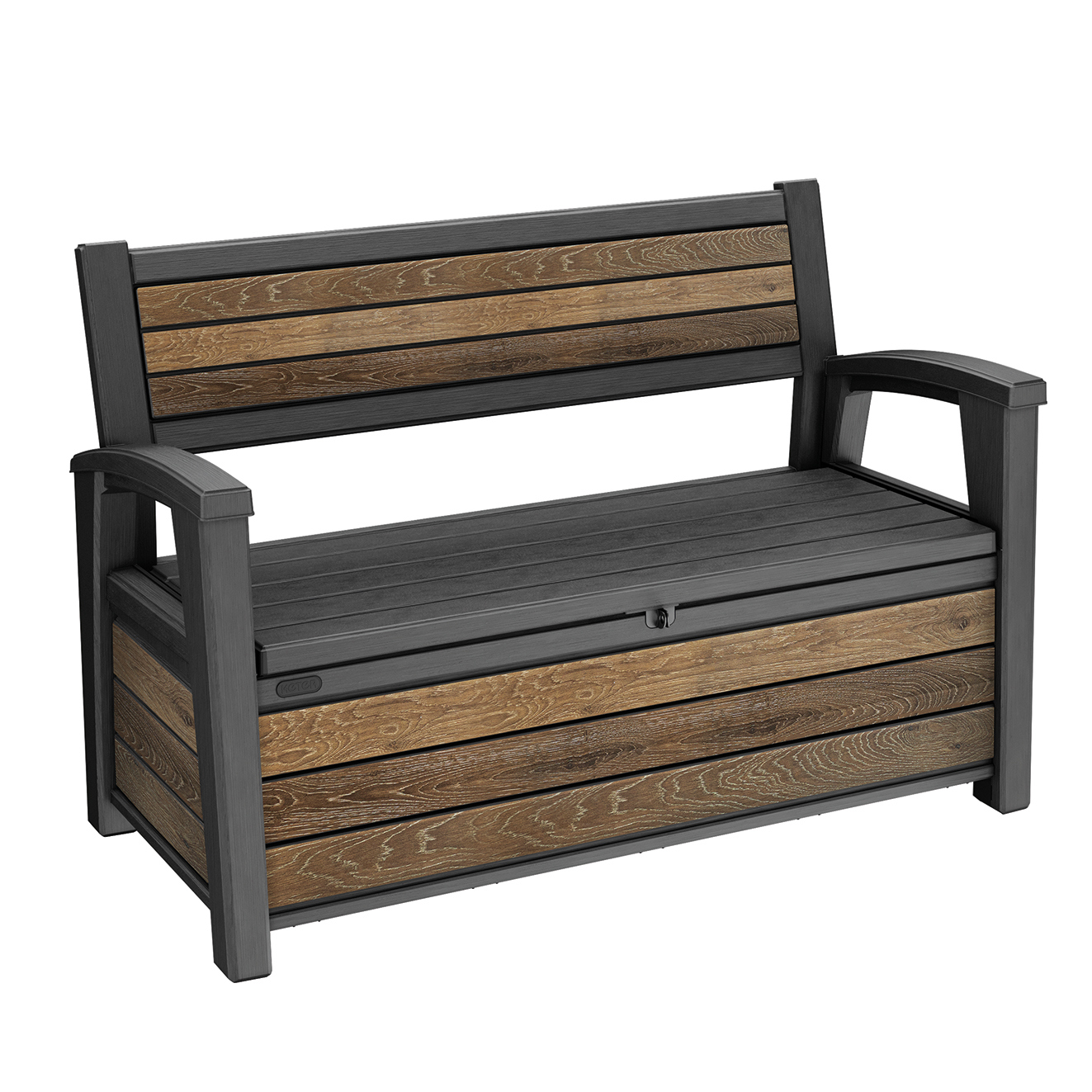 Изображение товара Скамья с ящиком Keter 133x61x89 см 227 л темно-коричневый