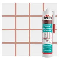 Изображение товара Герметик силиконовый Unis UN-80 какао 300 мл водо- и морозостойкий для внутреннего и наружного прим