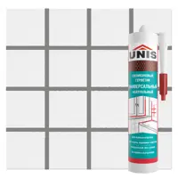 Изображение товара Герметик силиконовый Unis UN-80 антрацит 300 мл водостойкий морозостойкий