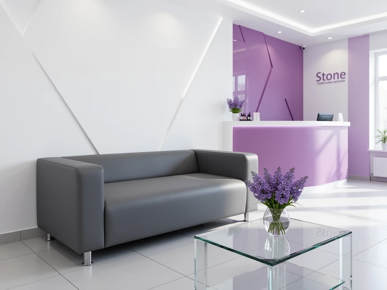 Изображение товара Диван прямой Мебель Никс Офис 2 серый эко-кожа деревянная конструкция