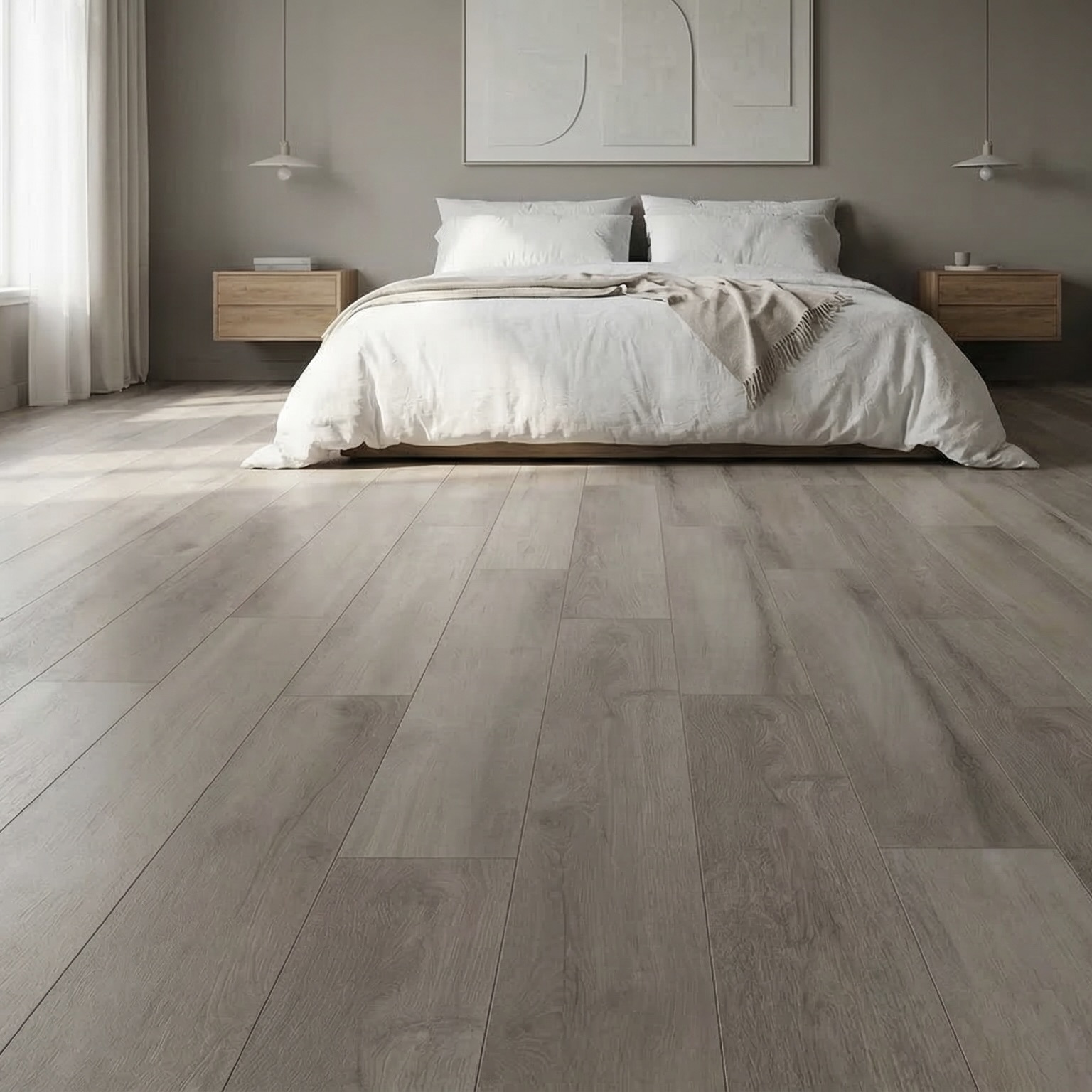 Изображение товара Ламинат Коттедж Дуб Кент дымчатый 33 класс толщина 8 мм с фаской 2.045 м², цена за упаковку