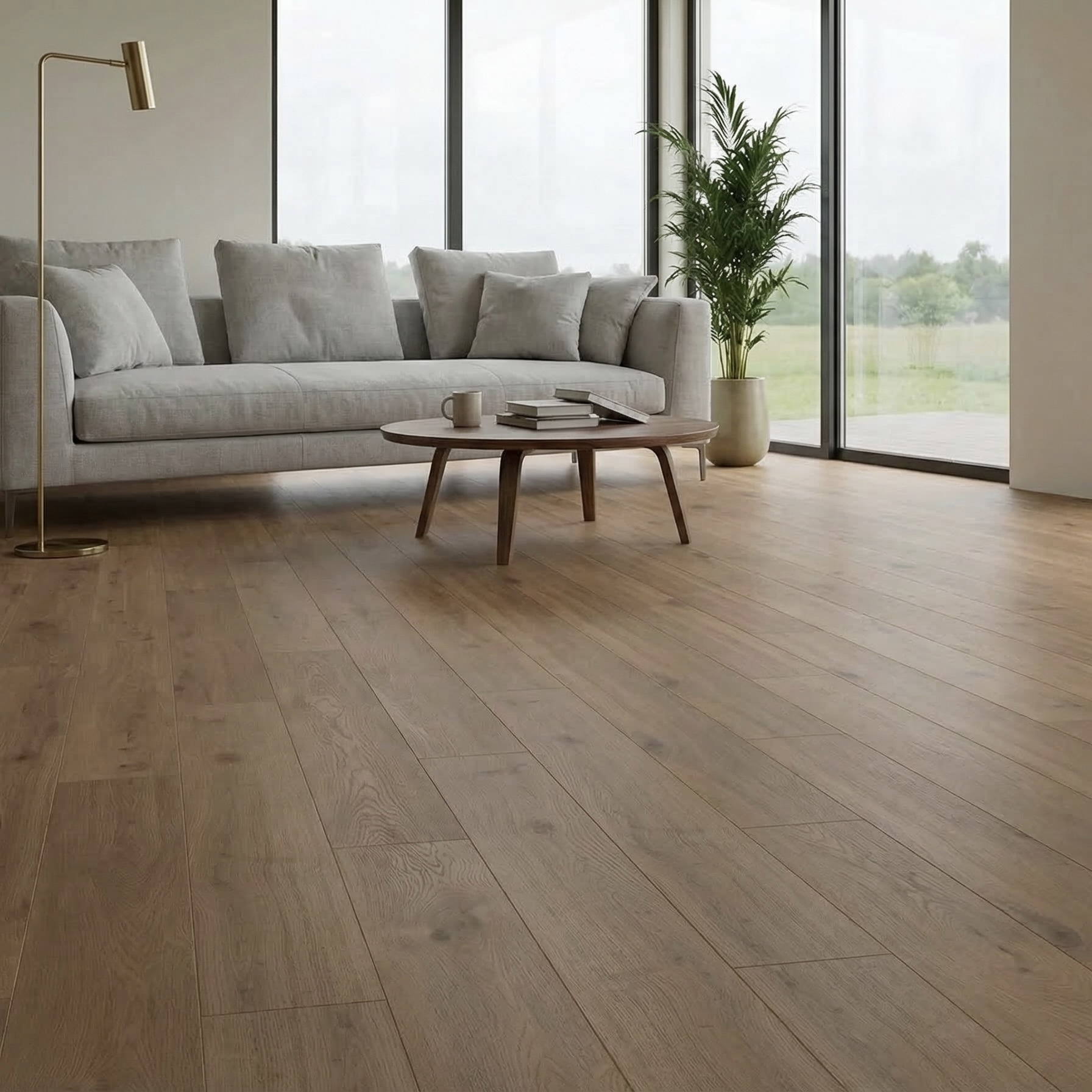 Изображение товара Ламинат Коттедж Дуб Винчестер насыщенный 33 класс толщина 8 мм с фаской 2.045 м², цена за упаковку