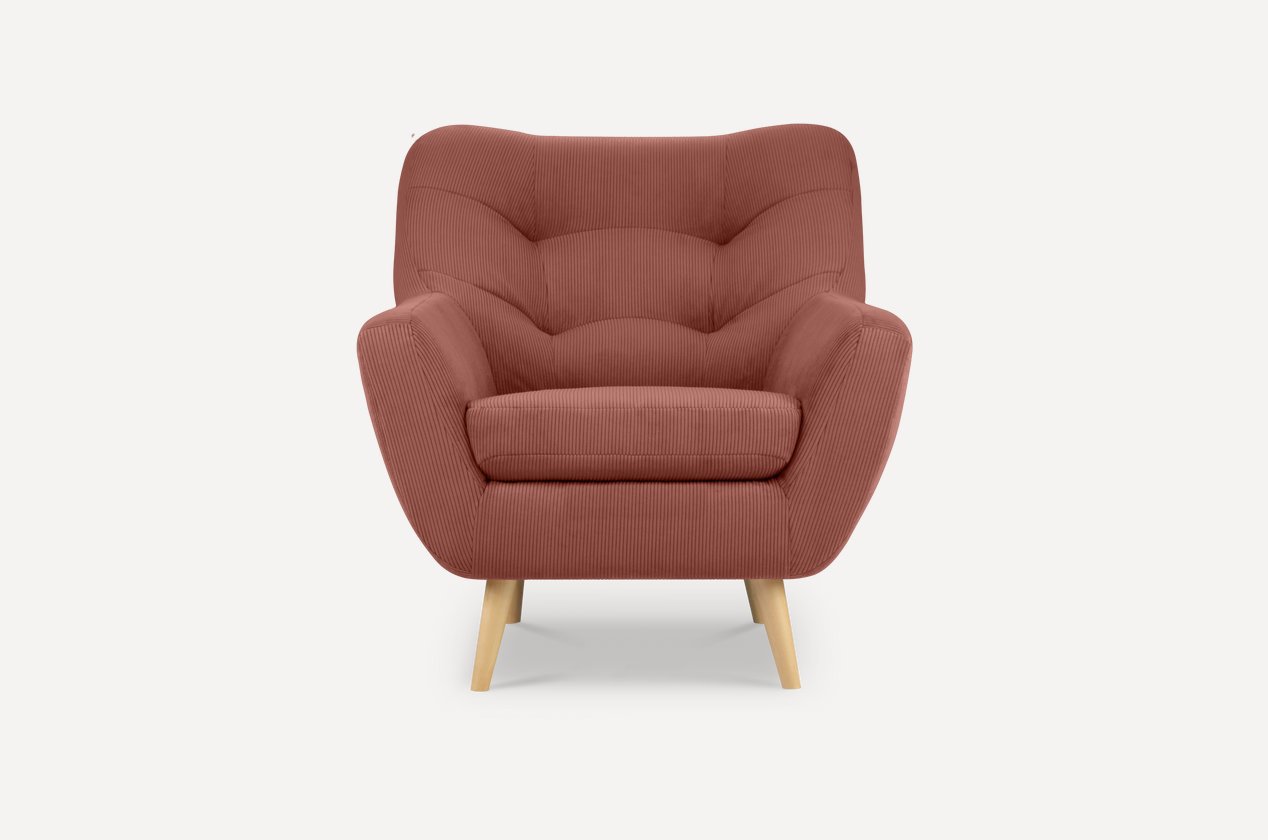 Изображение товара Мягкое кресло Divan.Ru Витио 87x91x90 см велюр цвет оранжевый