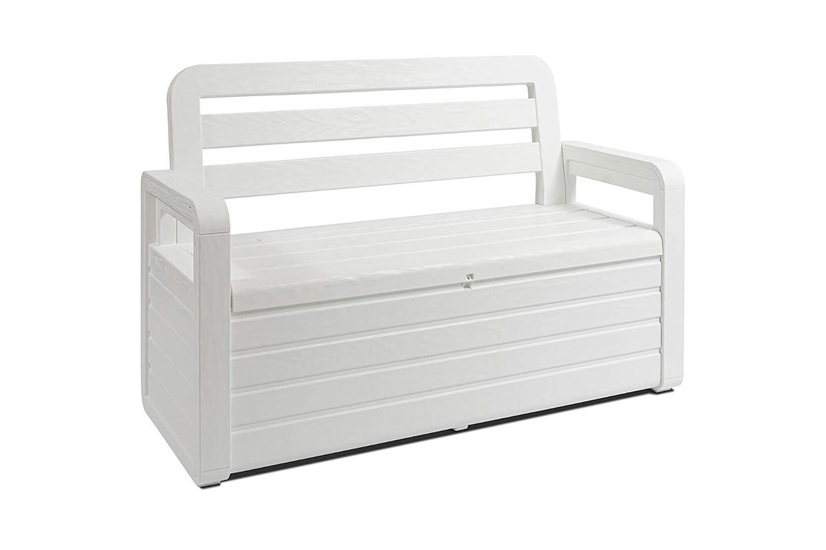 Изображение товара Скамейка с ящиком Toomax Z599R108 132.5x58x89.1 см 270 л белый